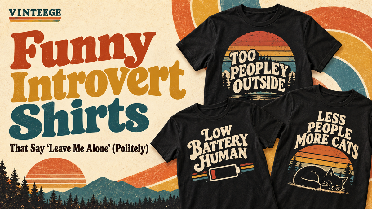 Too Peopley Outside funny introvert shirt with retro sunset stripes