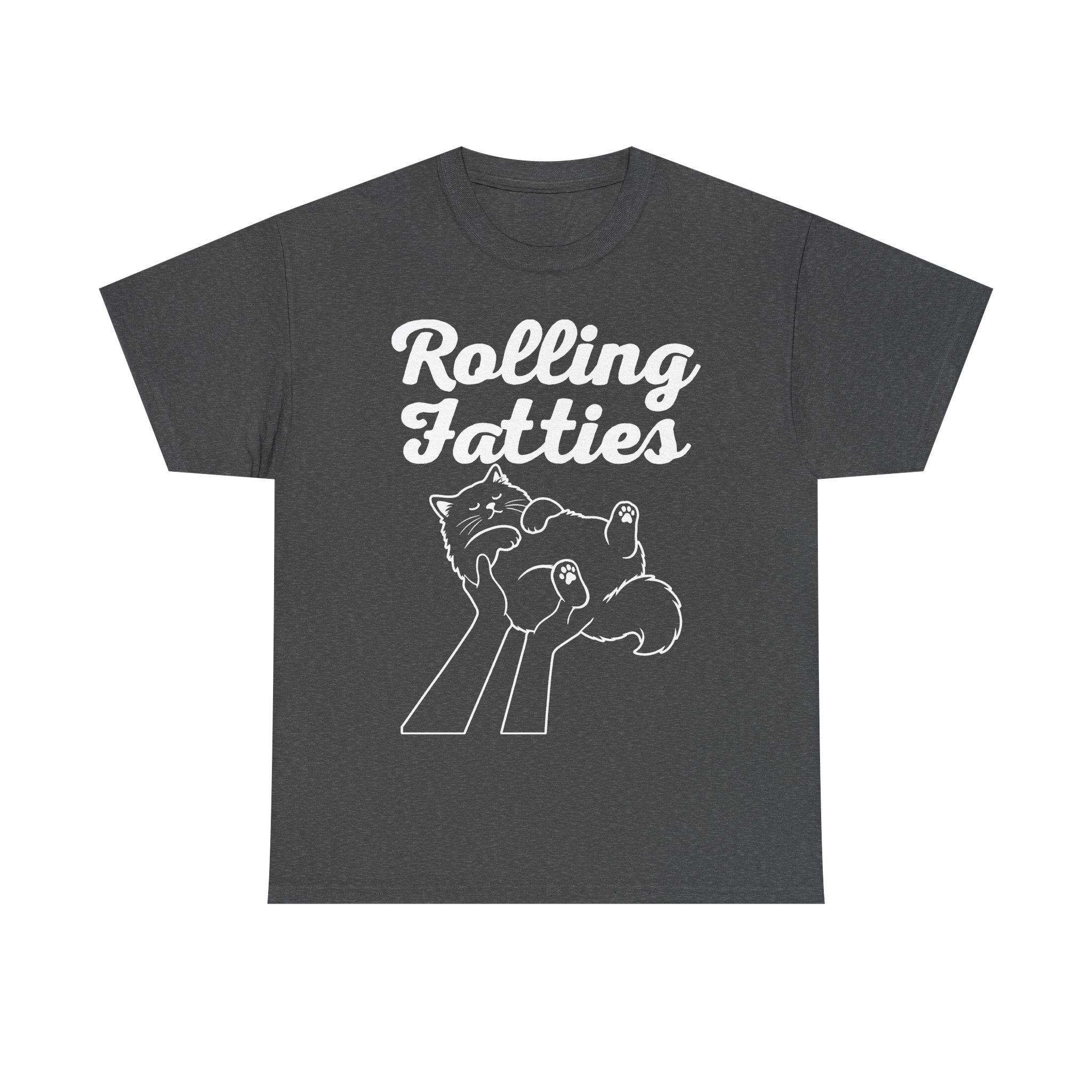 Rolling Fatties Cat Design Shirt For Cat Lovers And Pet Fans With Humor Artwork Casual Wear