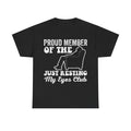 Just Resting My Eyes Club T-Shirt — Funny Lounge Tee for Relaxing at Home