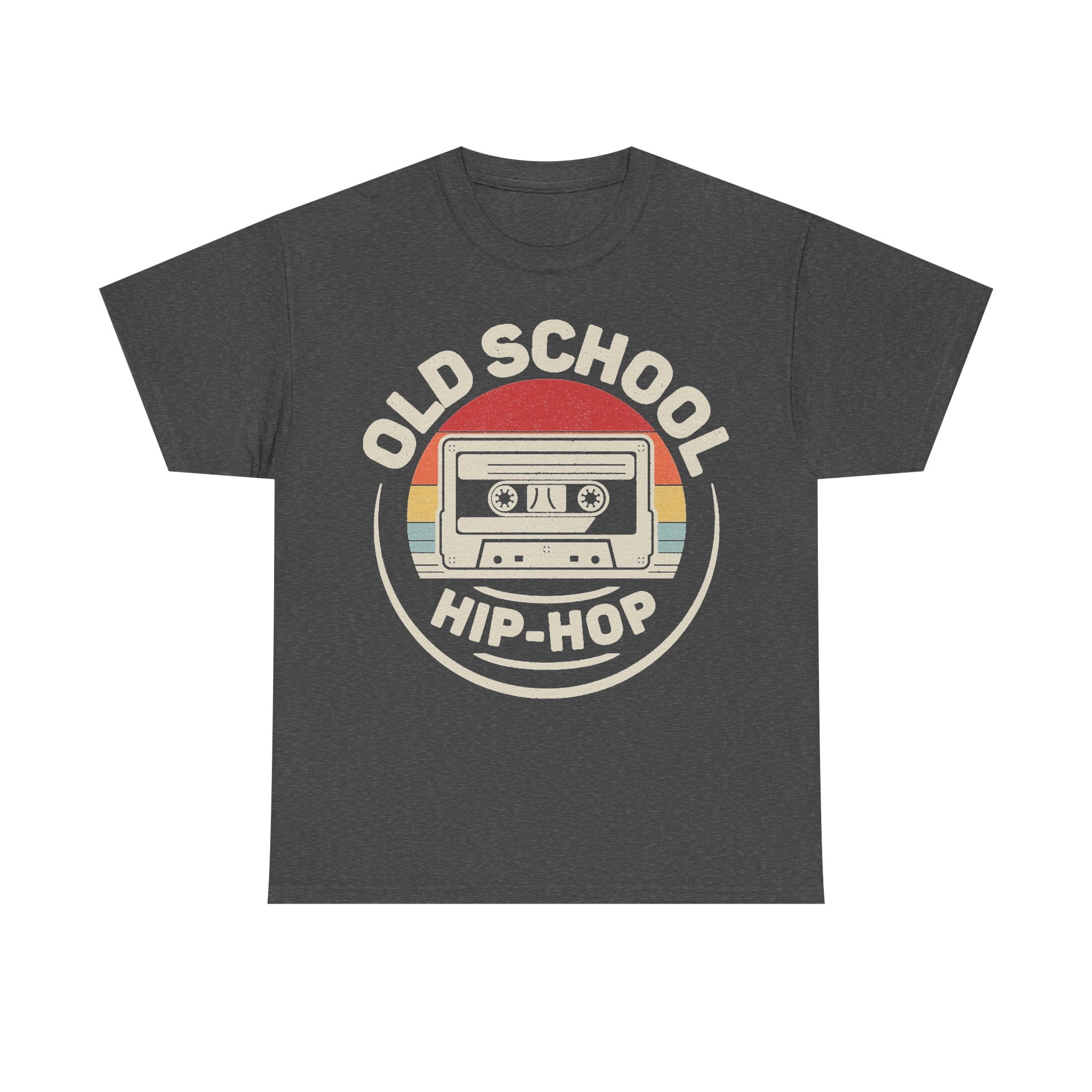 Old School Hip Hop Retro Cassette T Shirt With Vintage Rainbow Design Perfect For Music Lovers And Nineties Fans