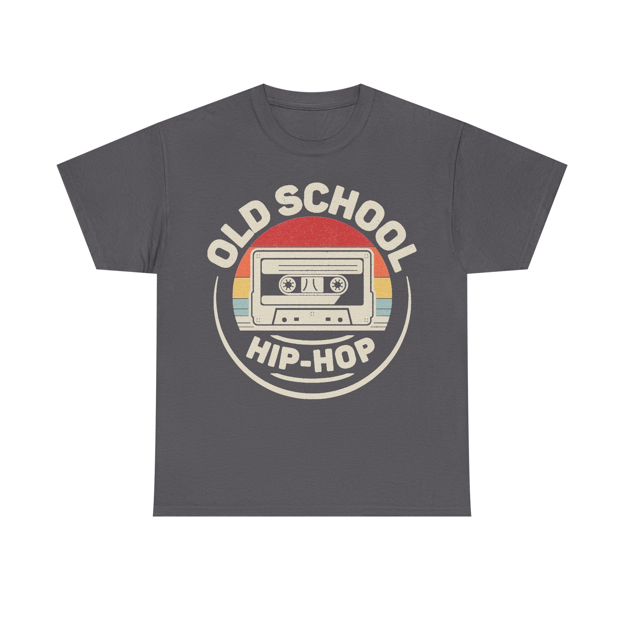 Old School Hip Hop Retro Cassette T Shirt With Vintage Rainbow Design Perfect For Music Lovers And Nineties Fans
