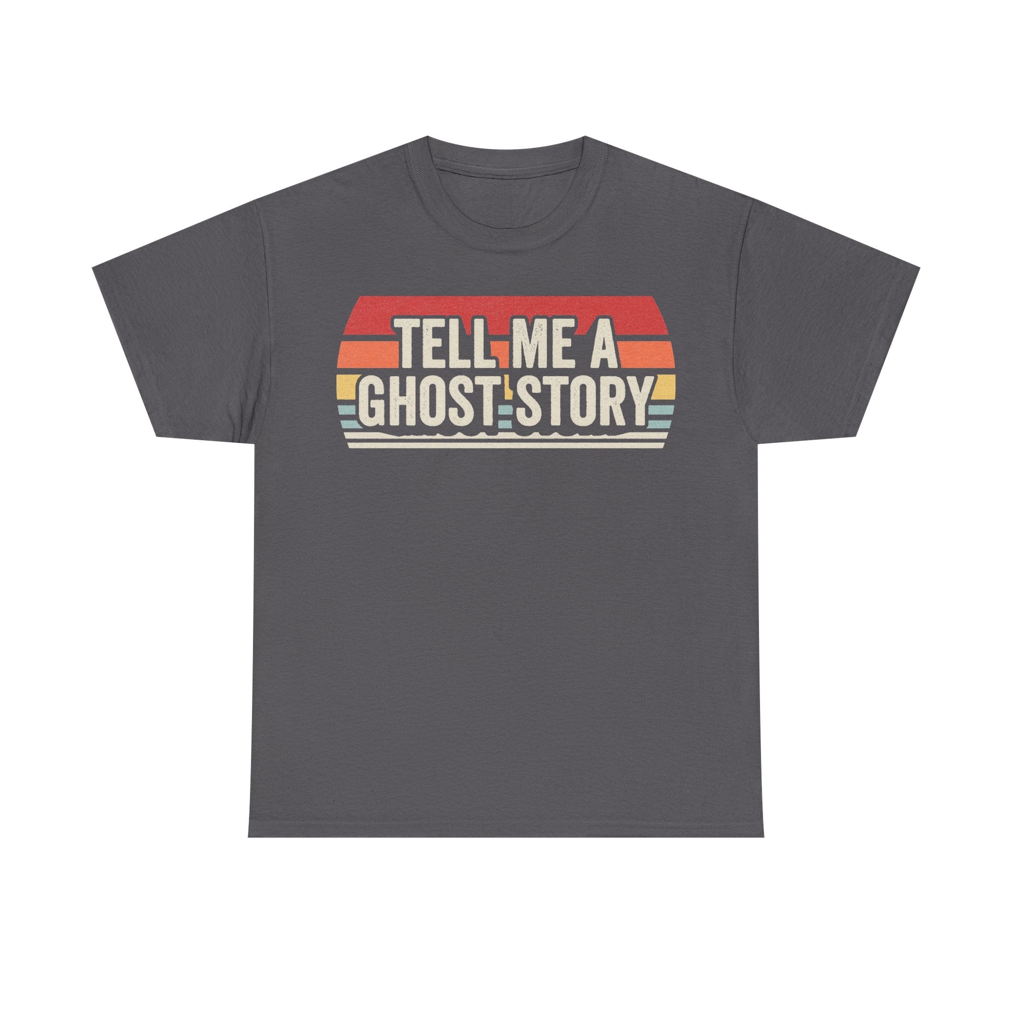 Tell Me A Ghost Story Retro Vintage Sunset T Shirt For Horror Fans And Halloween Lovers