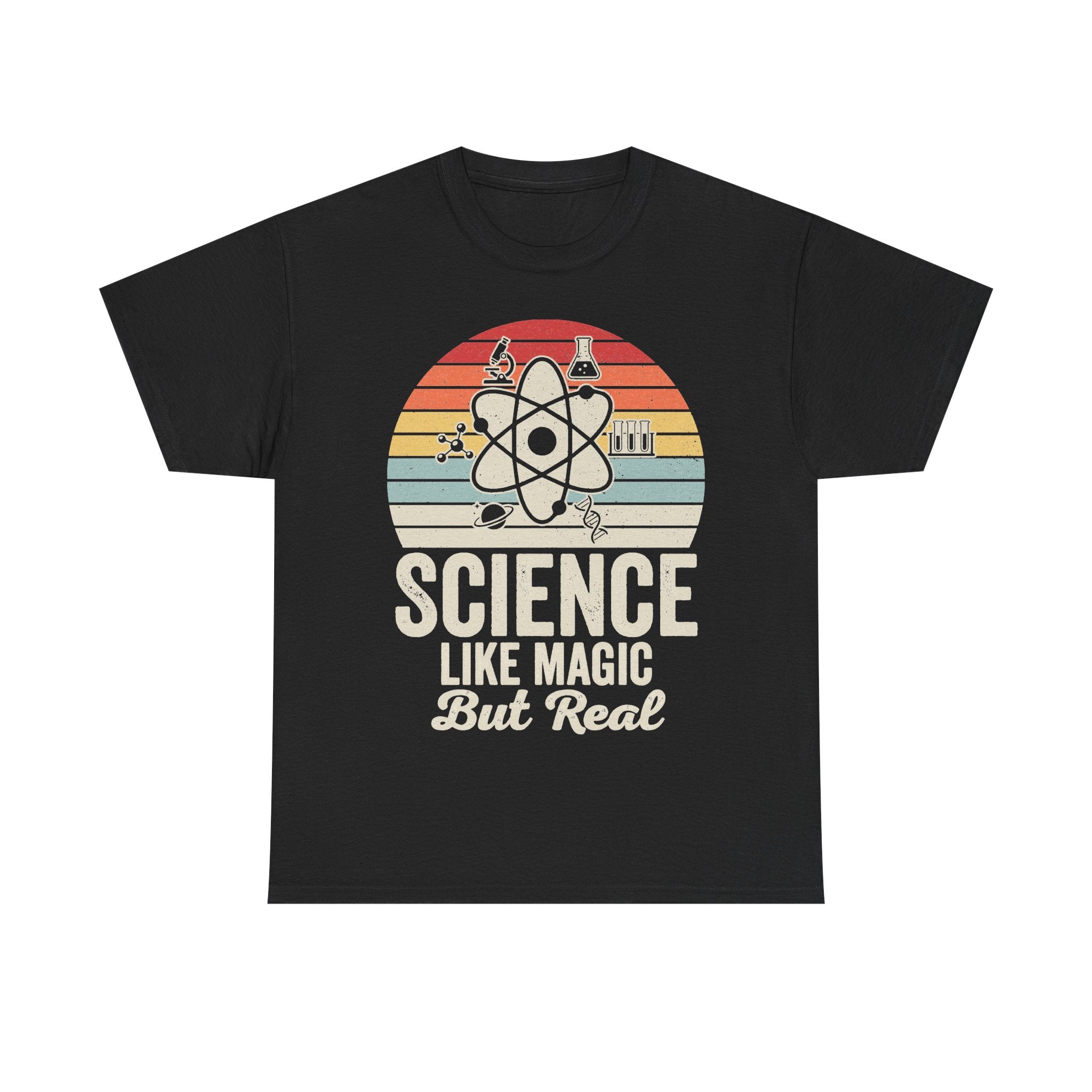 Science Like Magic But Real Retro Atom Icon Shirt For Science Lovers And Nerds Everywhere