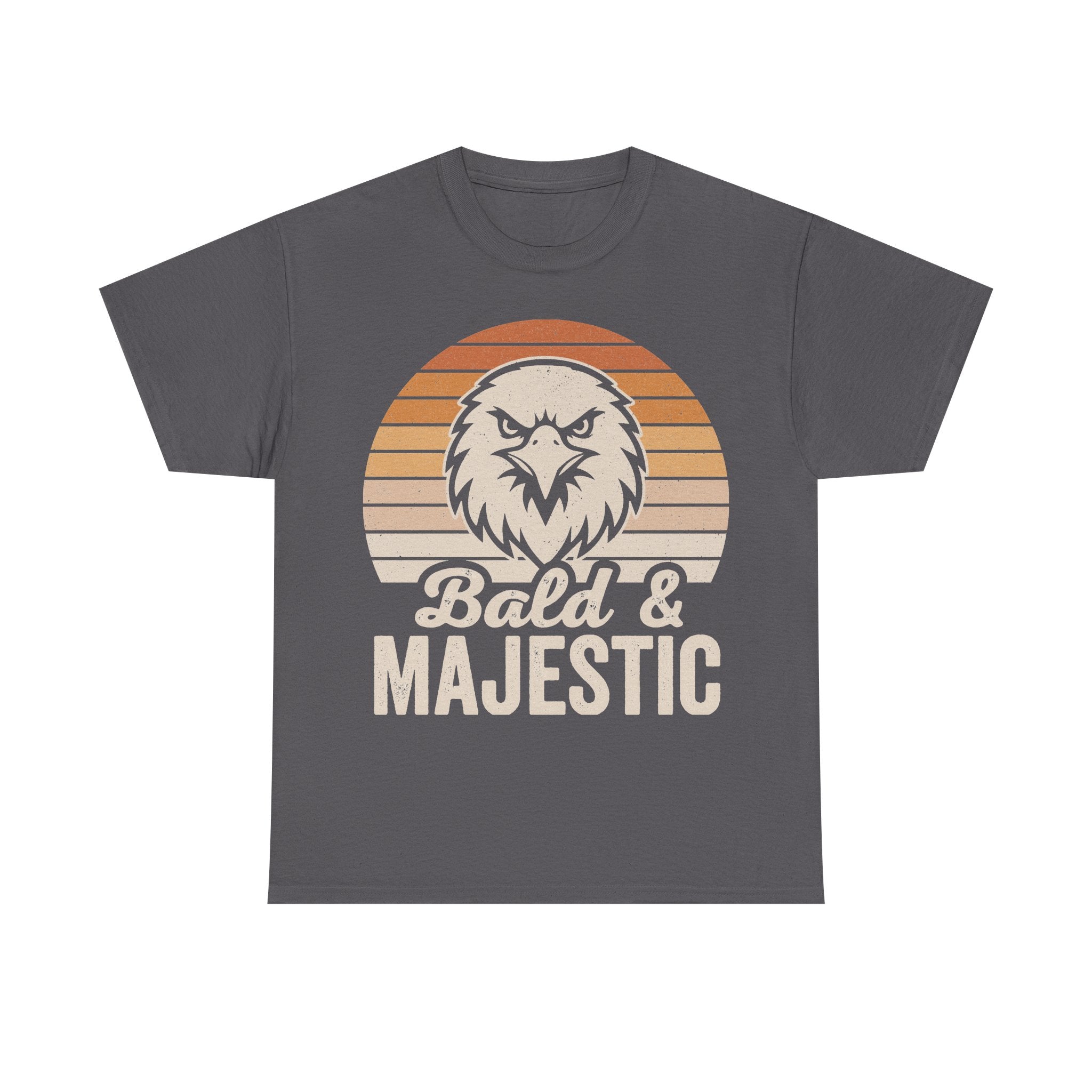 Bald Eagle Retro Sunset Logo Shirt With Majestic Vintage Style Artwork For Fans Everywhere