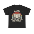 Reading T‑Shirt — “Reading: All The Cool Kids Are Doing It” Retro Book Lover Tee