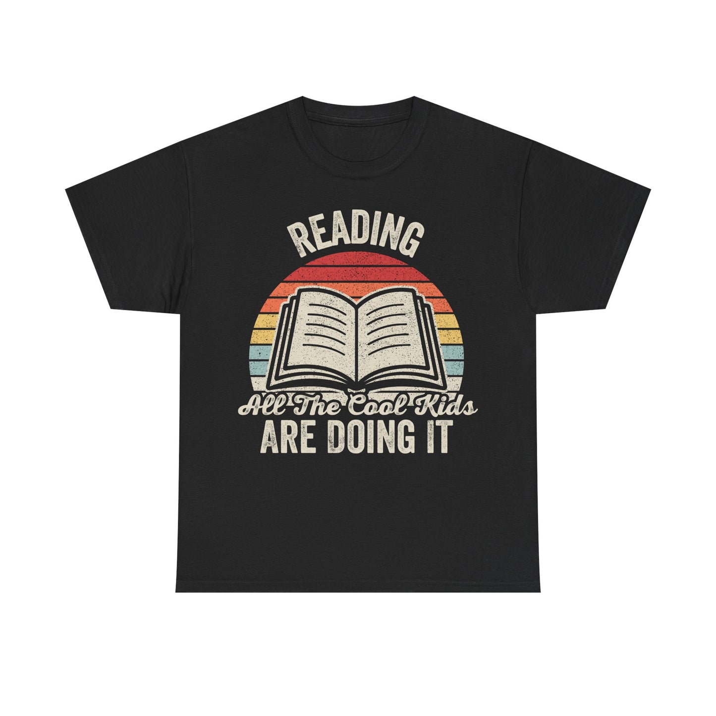 Reading T-Shirt — "Reading: All The Cool Kids Are Doing It" Retro Book Tee