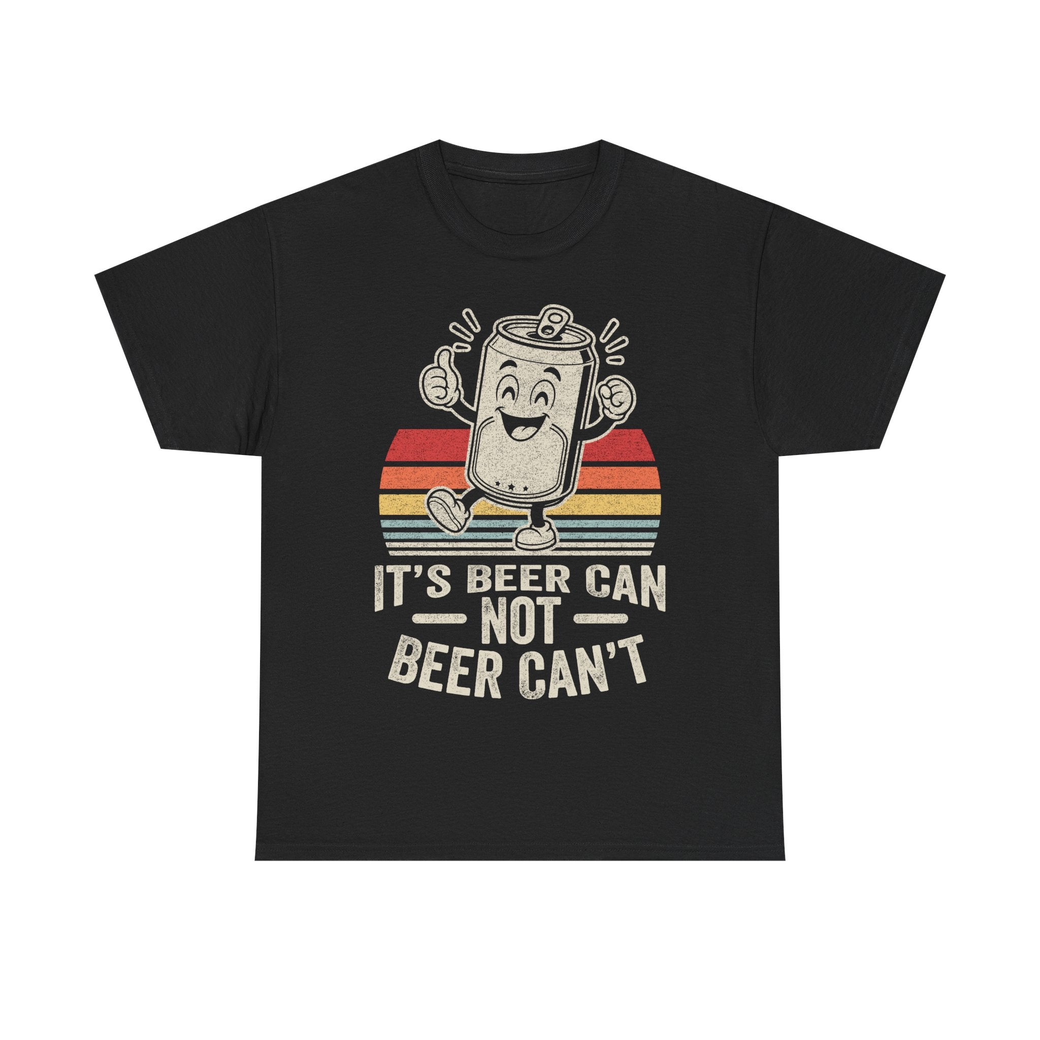 Beer Can Vintage Retro T‑Shirt — "It’s Beer Can Not Beer Can’t" Graphic Tee