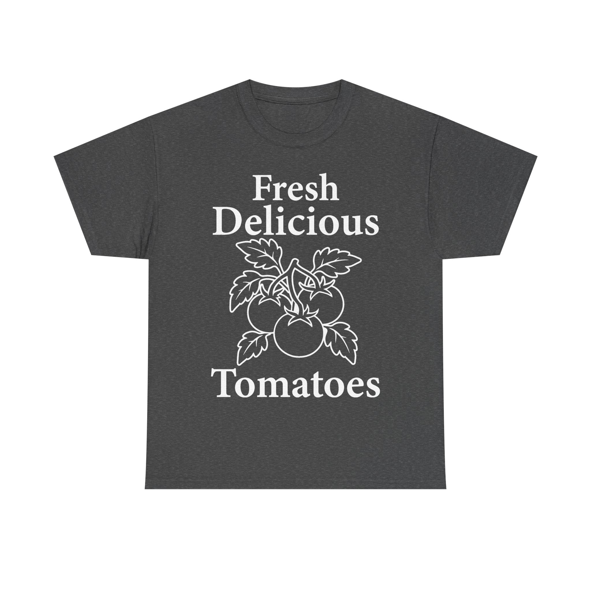 Fresh Tomatoes Garden Tee With Tomato Plant Illustration