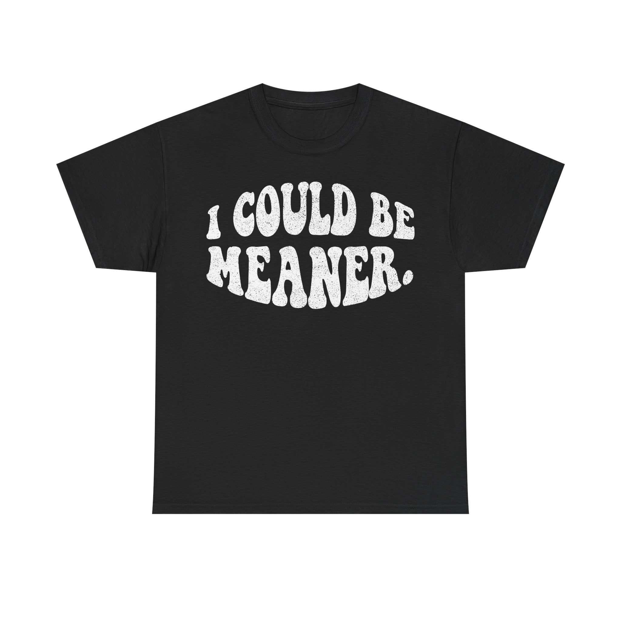 I Could Be Meaner Graphic Tee — Funny Retro Statement T-Shirt