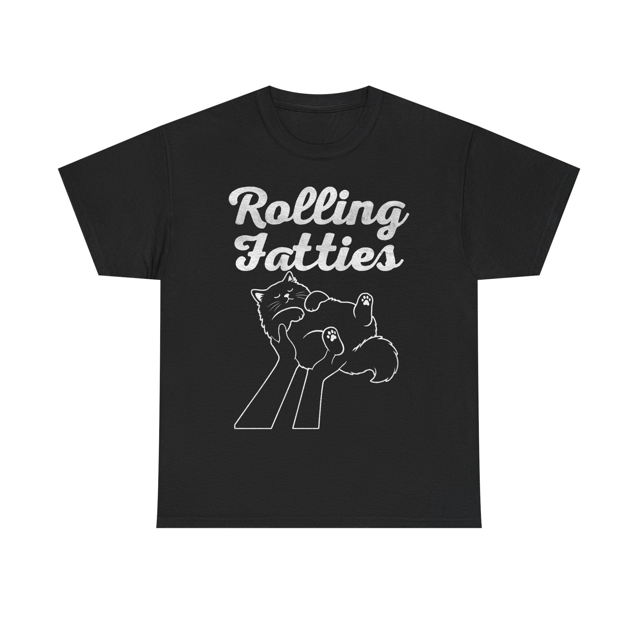 Rolling Fatties T-Shirt — Cute Cat Rolling Design Pet Lover Tee