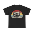 Retro Cassette Sunset T-Shirt — Vintage Music Tape Graphic Tee