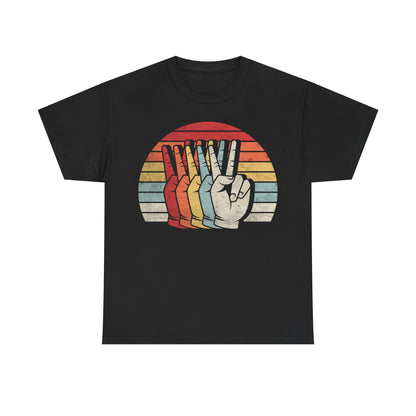 Peace Sign Vintage Sunset T-Shirt
