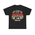 Campfire T-Shirt - "Life Is Better at the Campfire" Retro Outdoor Tee