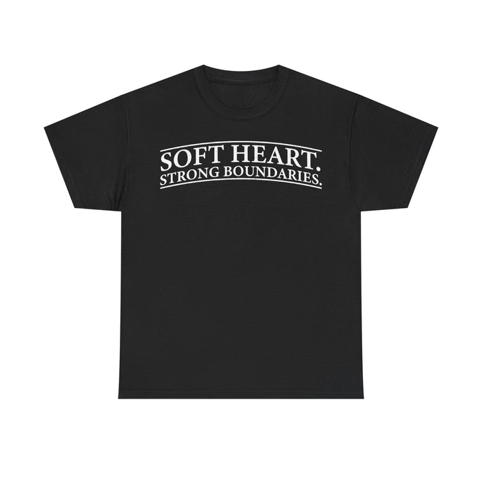 Soft Heart Strong Boundaries Black Empowerment Wellness Tee