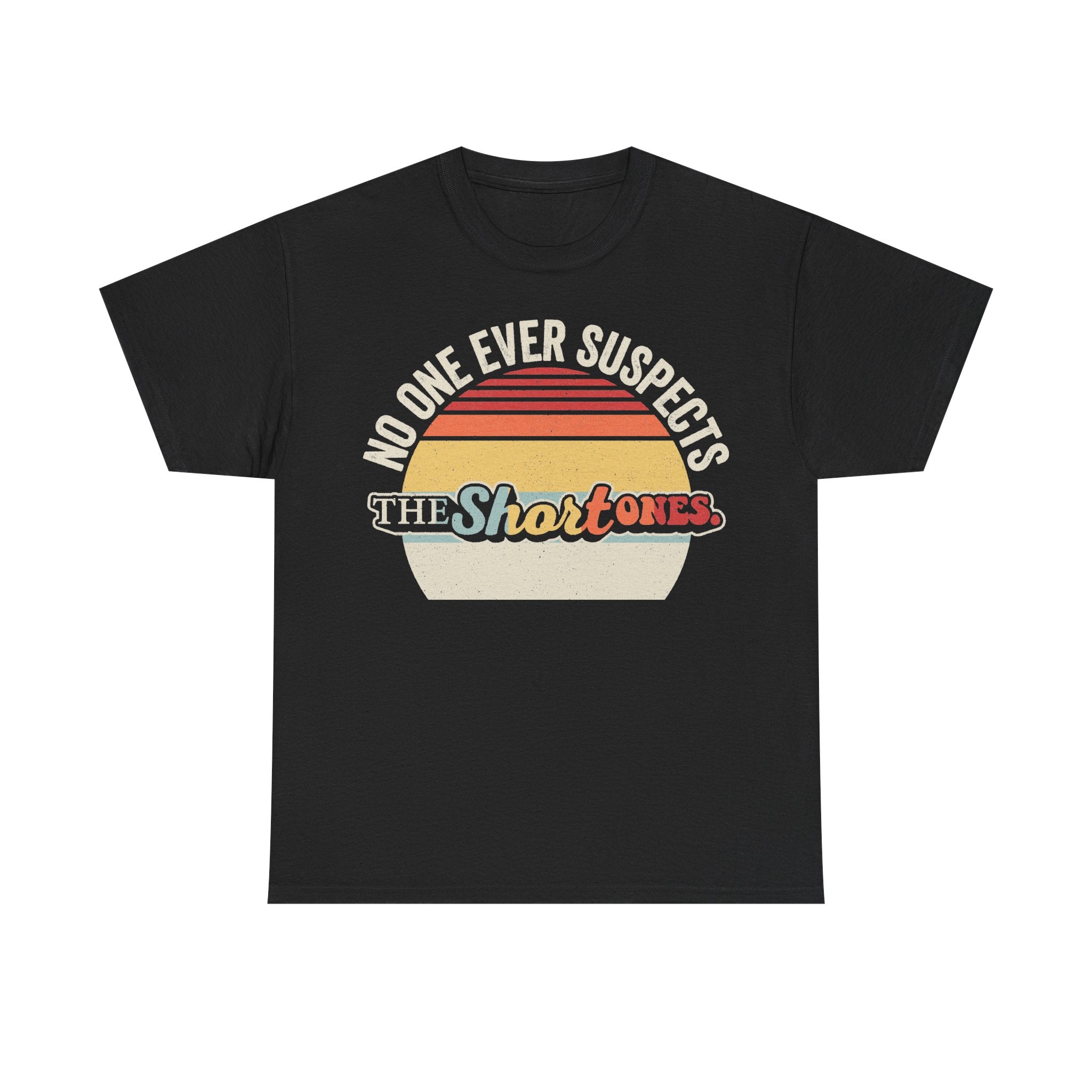 No One Ever Suspects The Shortones Sunset Vintage Retro Band Tee With Circular Design