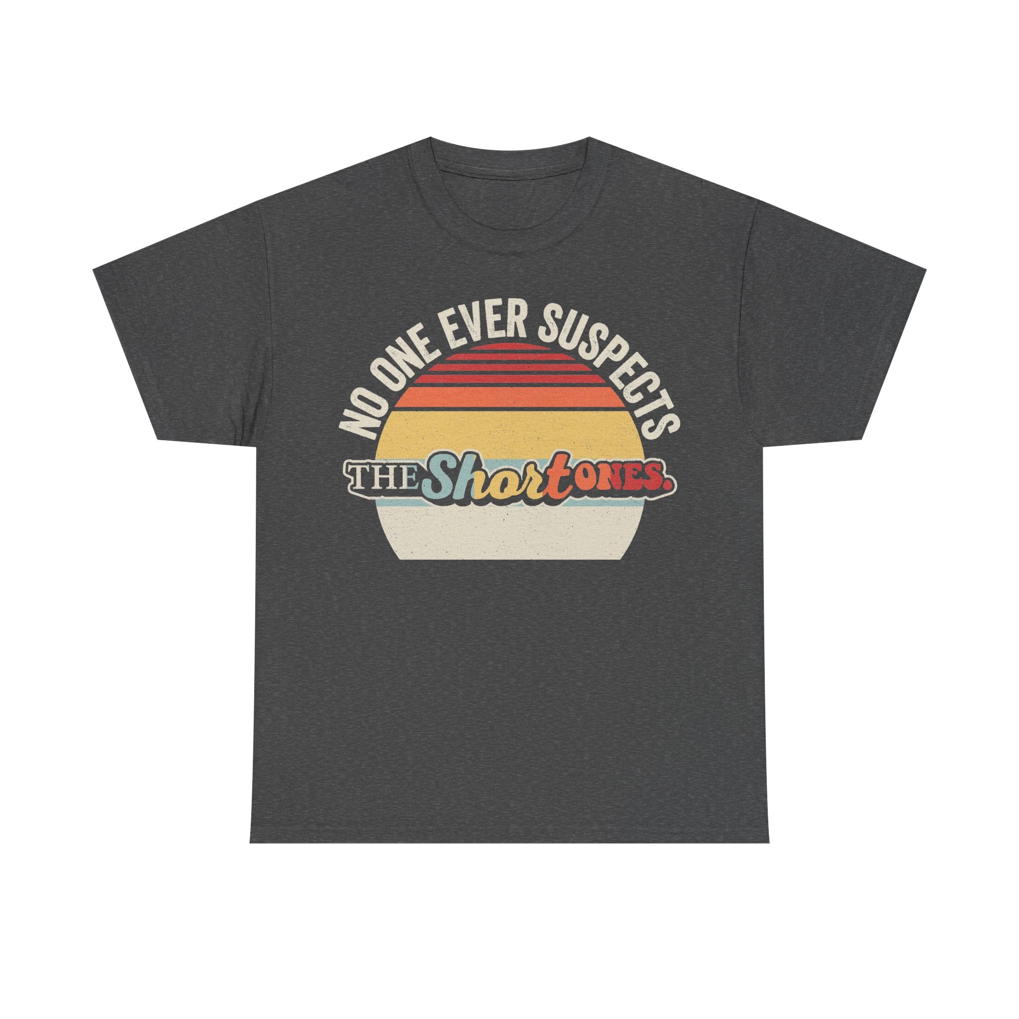 No One Ever Suspects The Shortones Sunset Vintage Retro Band Tee With Circular Design