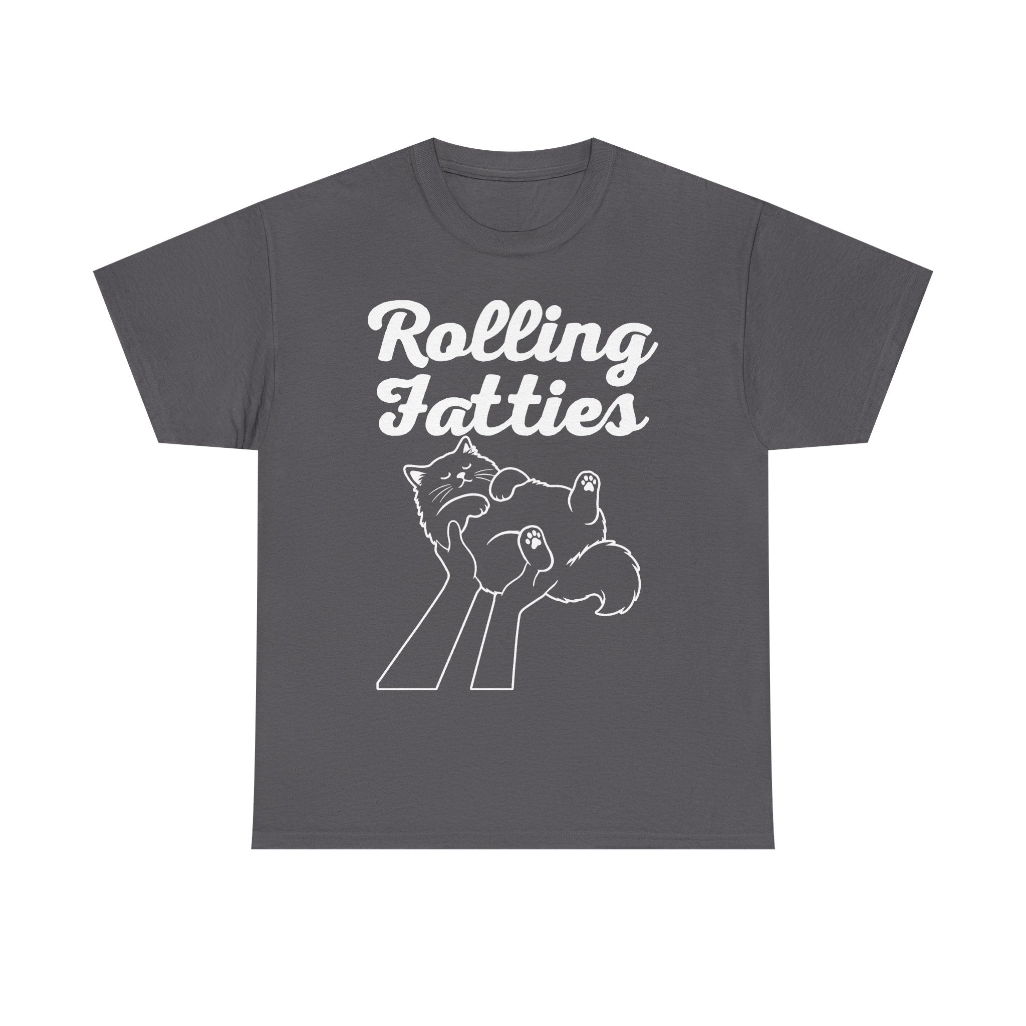 Rolling Fatties Cat Design Shirt For Cat Lovers And Pet Fans With Humor Artwork Casual Wear