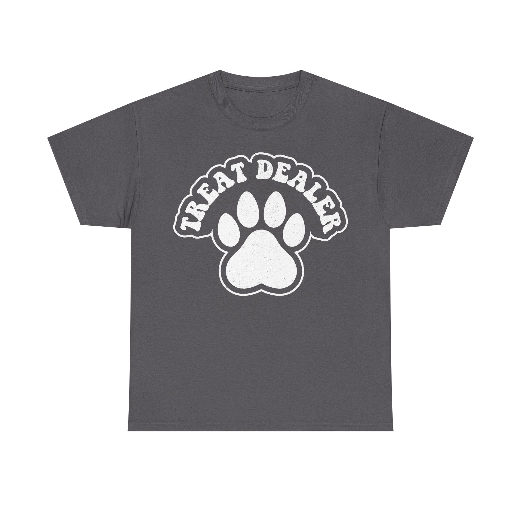 Treat Dealer Paw Print Tee For Pet Lovers Dogs And Cats Unisex Black Shirt For Everyday Casual Wardrobe