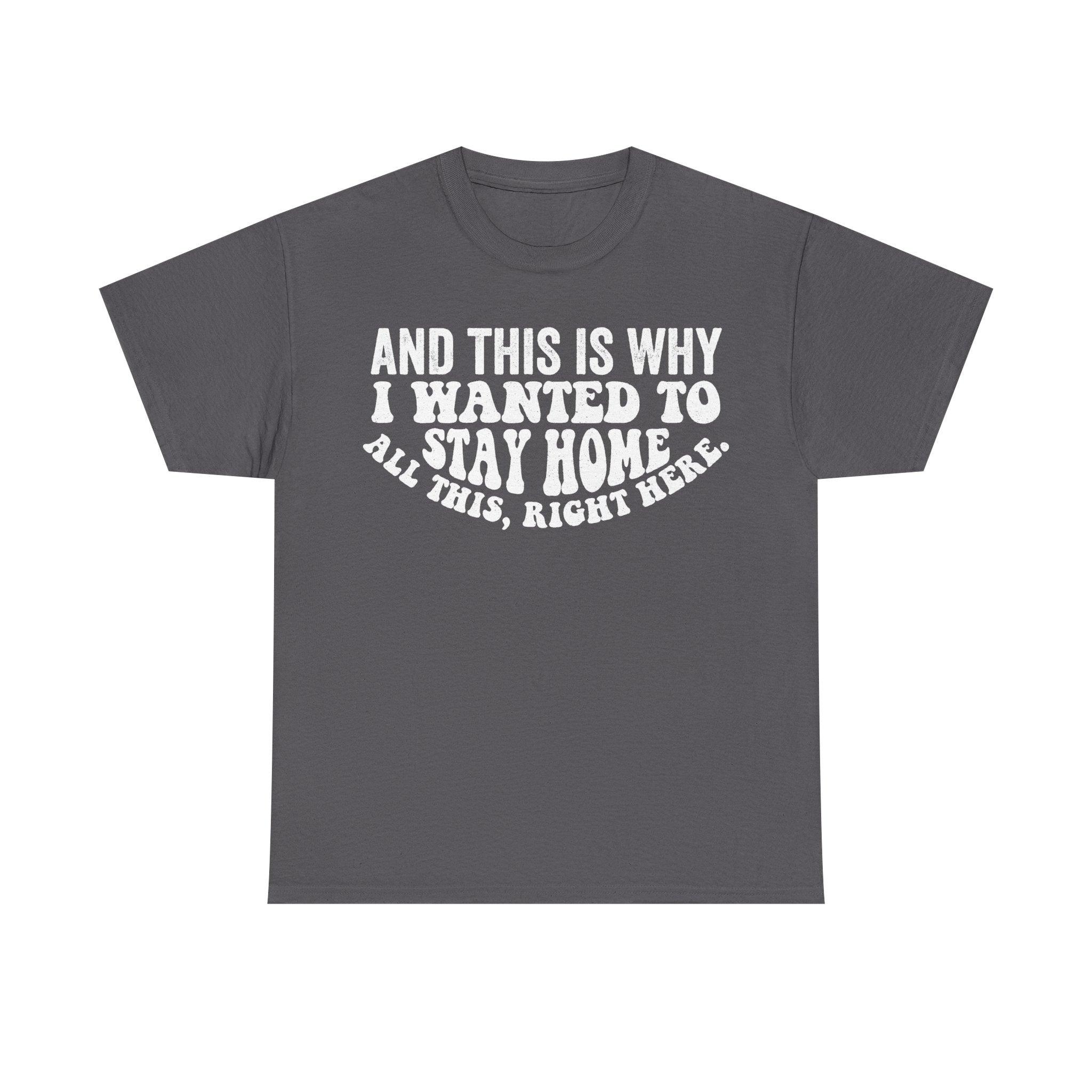 Stay Home Quote Tee And This Is Why I Wanted To Stay Home Introvert Humor Unisex Shirt