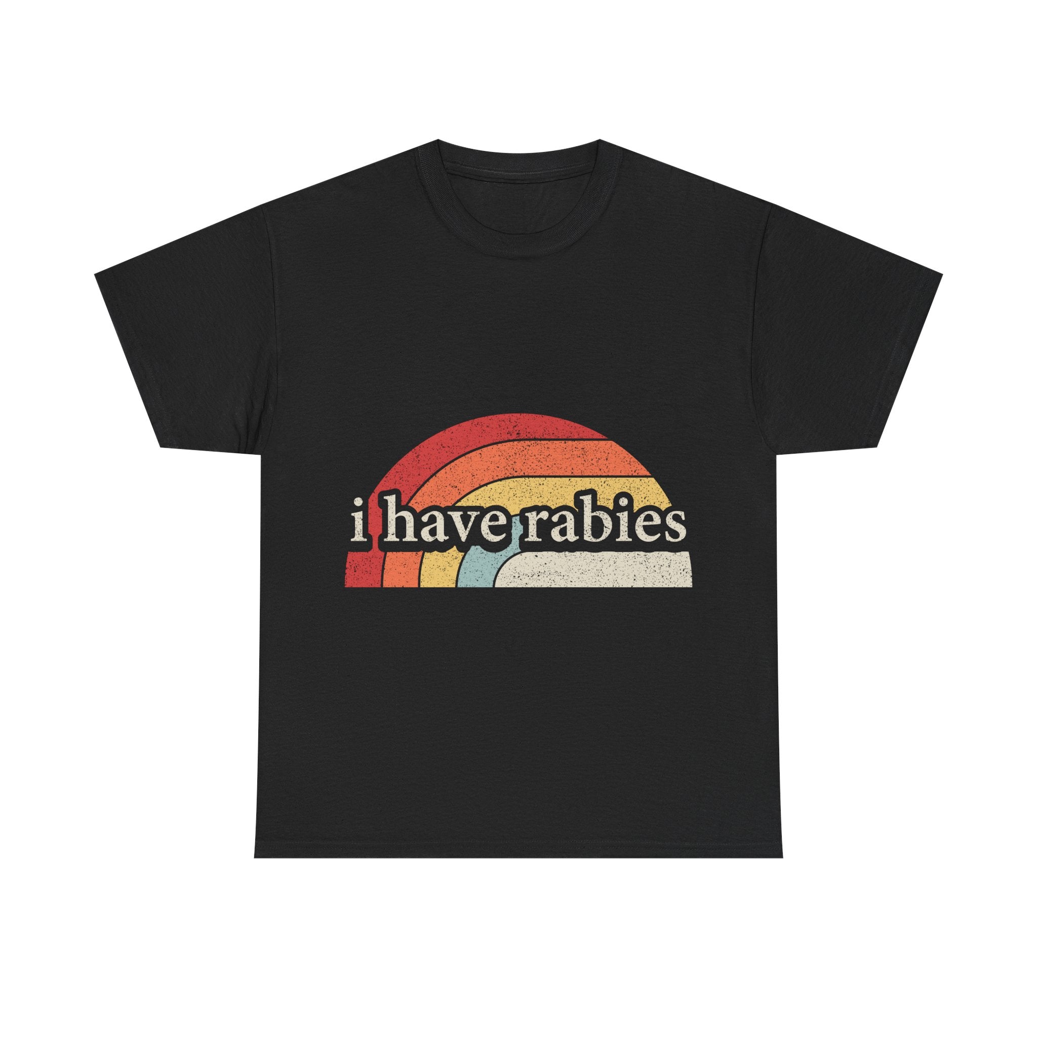 Vintage Rainbow 'I Have Rabies' T-Shirt