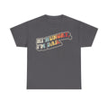 Hi Hungry I'm Dad Rainbow Text Shirt Funny Dad Joke For Fathers Day Celebration Fun