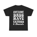 Tattooed & Bearded Dad T-Shirt — "Awesome Dads Have Tattoos & Beards" Father's Day Tee