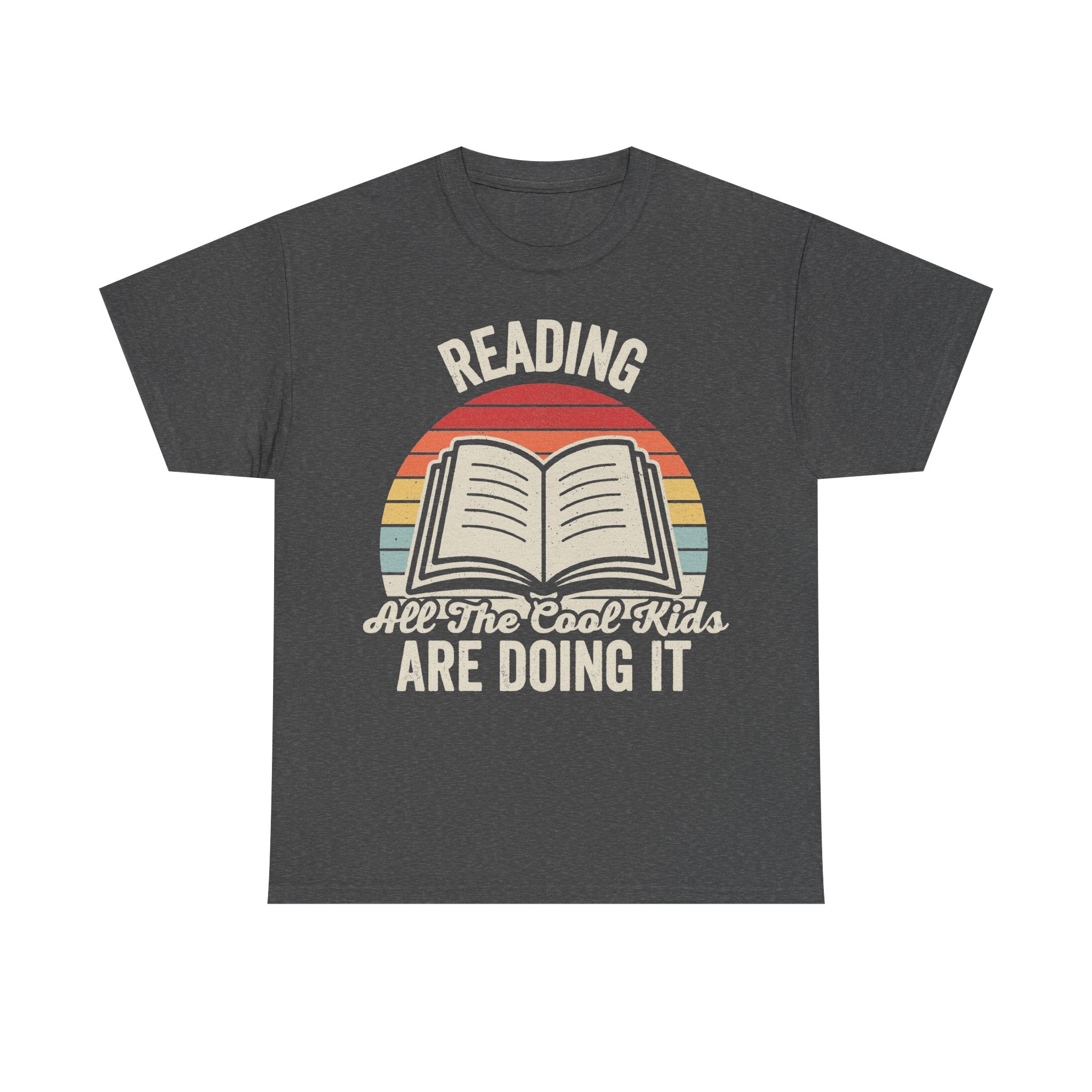 Reading T Shirt Retro Book Lover Design With Open Book Rainbow Circle For Bibliophiles Everywhere