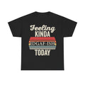 Feeling Kinda IDGAF-ISH Today Retro Stripes Attitude Shirt Unisex Black Tee