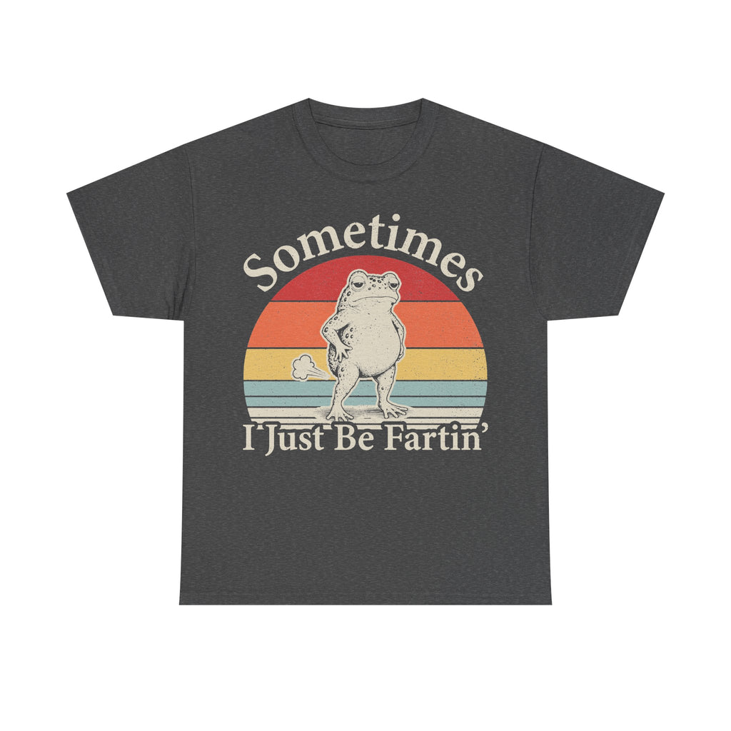 Sometimes I Just Be Fartin Frog Retro Sunset Tee For Humor And Quirky Style For Fans