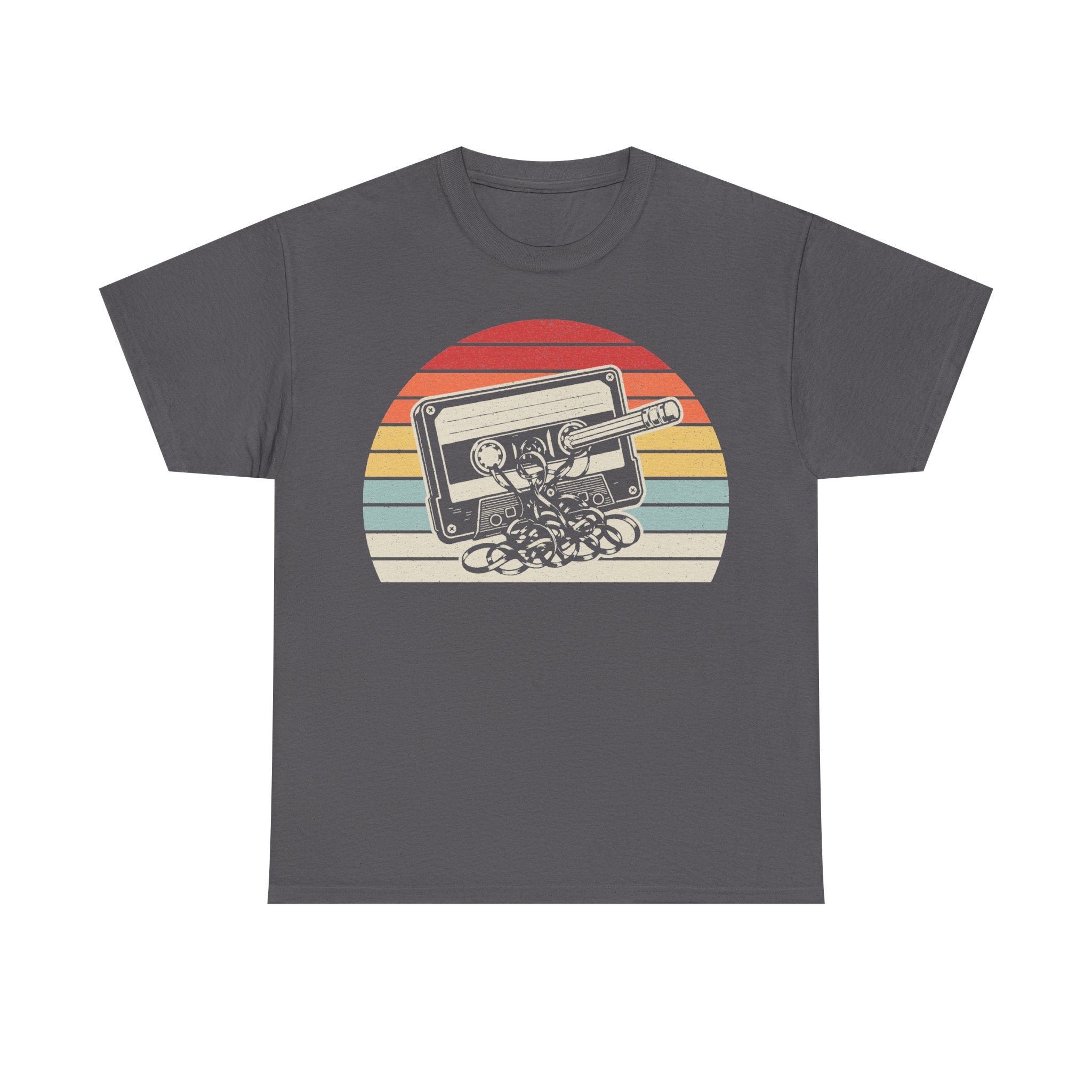 Retro Cassette Tape Sunset T Shirt For Music Lovers Vintage Eighties Style Retro Artwork