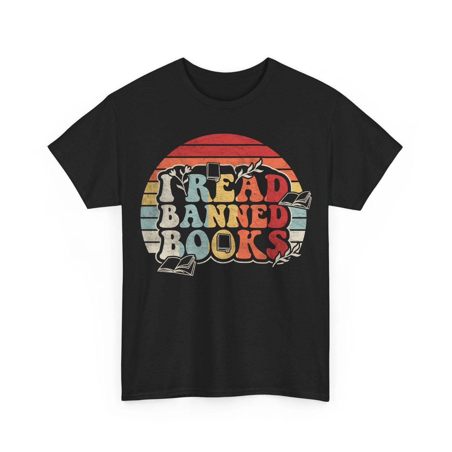 I Read Banned Books Tee — Vintage Retro Book Lover T‑Shirt