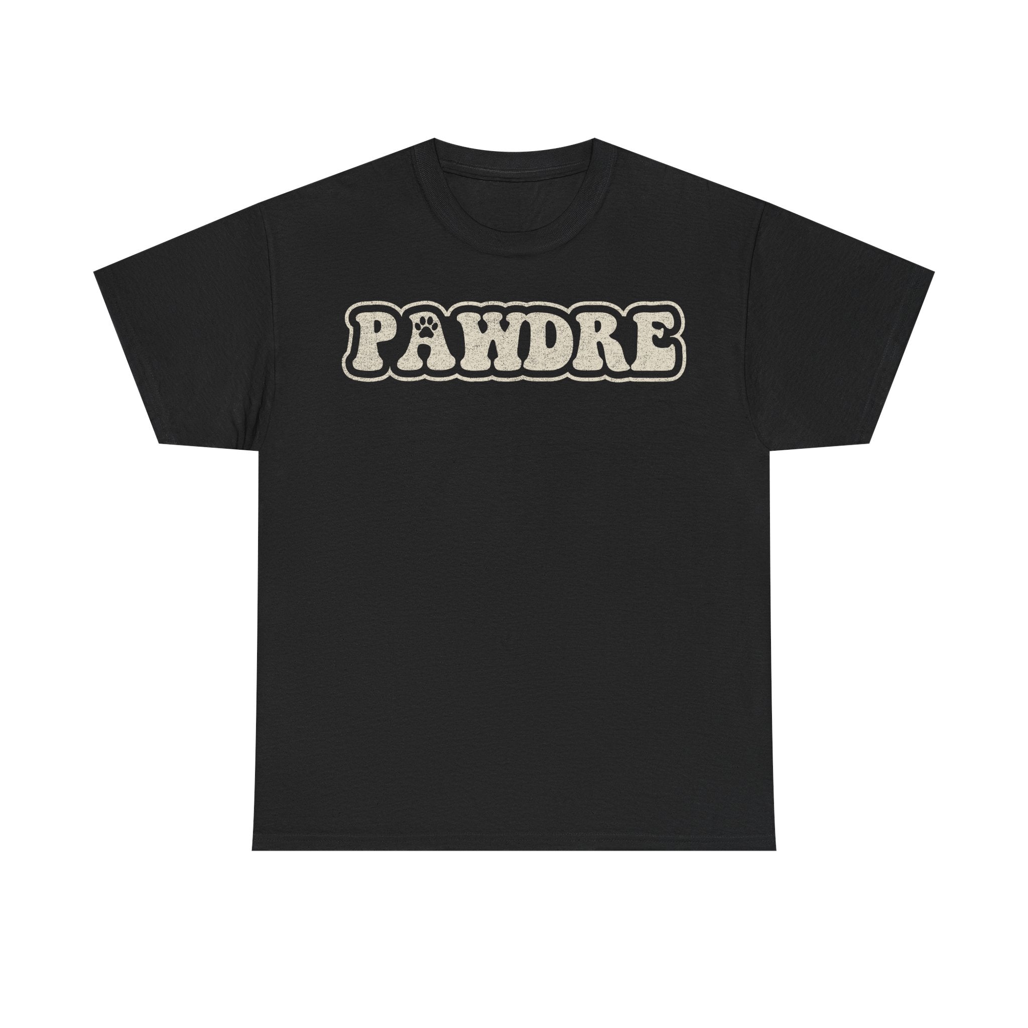 Pawdre T‑Shirt – Retro Paw Print Graphic Tee for Dog Lovers