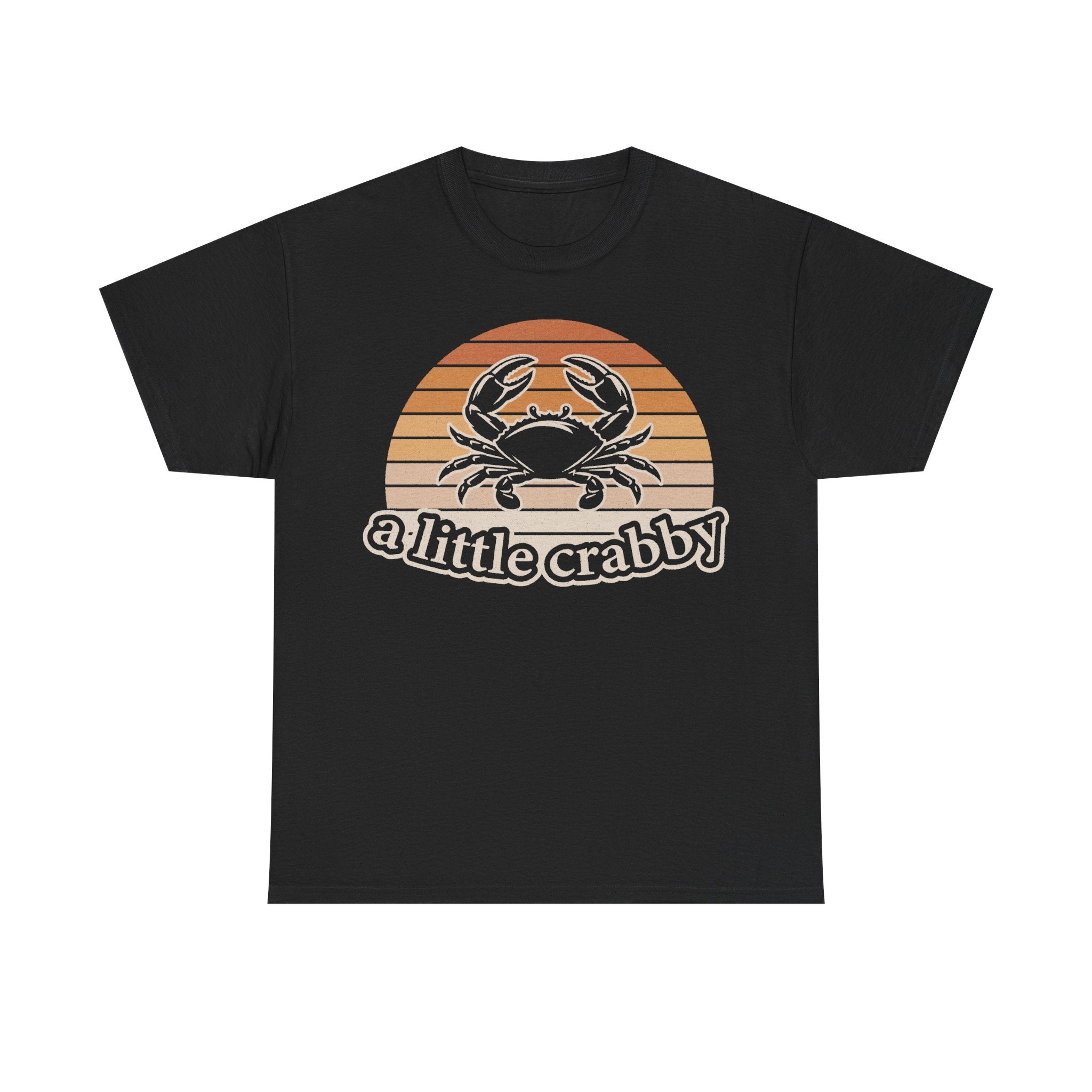 Crab Sunset Tee With Retro Beach Vibes For Ocean Lovers A Little Crabby Coastal Style Statement