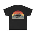 T-Shirt — "Outnumbered by Girls" Retro Sunset Tee