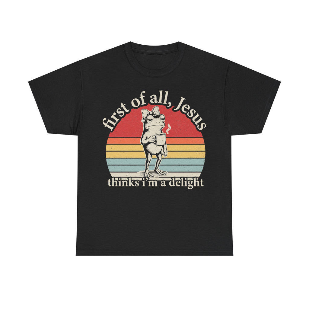 Jesus Thinks I Am A Delight Vintage Retro Christian Shirt For Faith Lovers And Humor