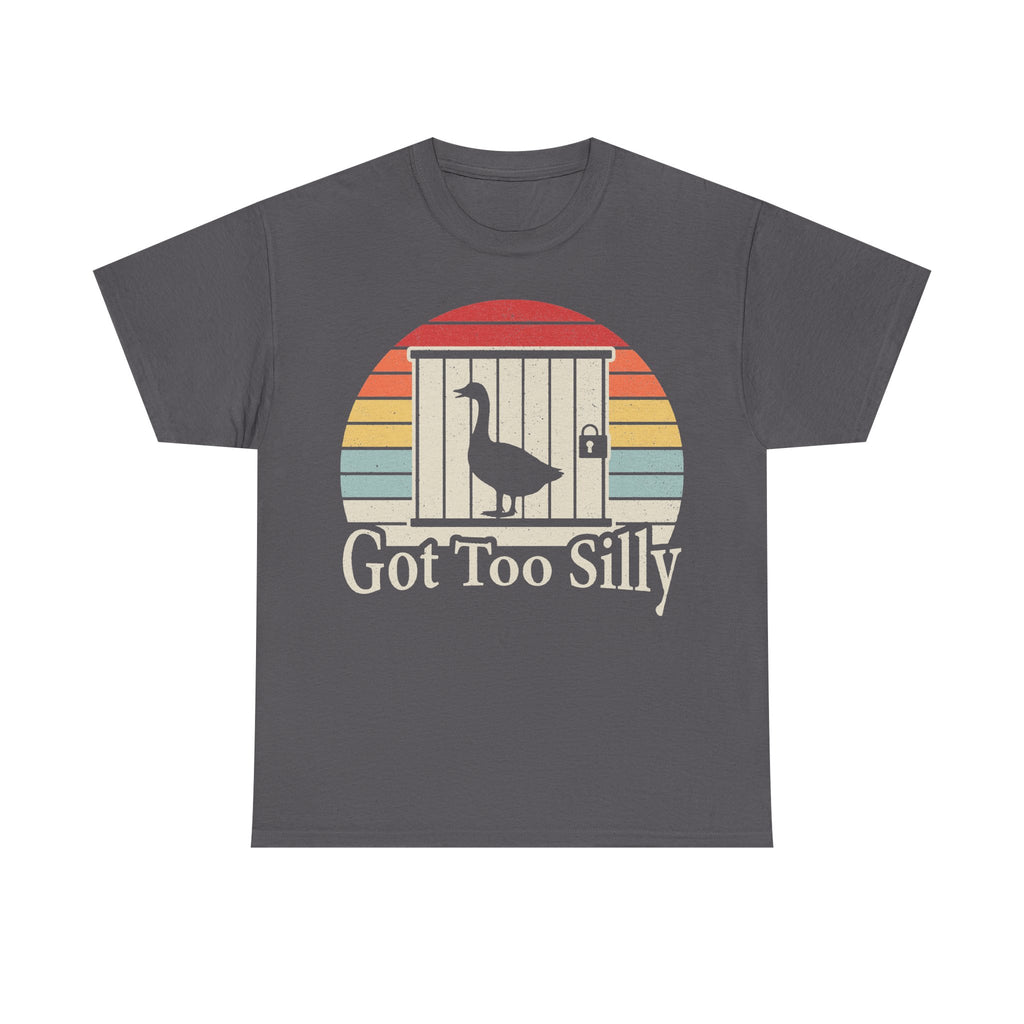 Got Too Silly duck graphic t-shirt