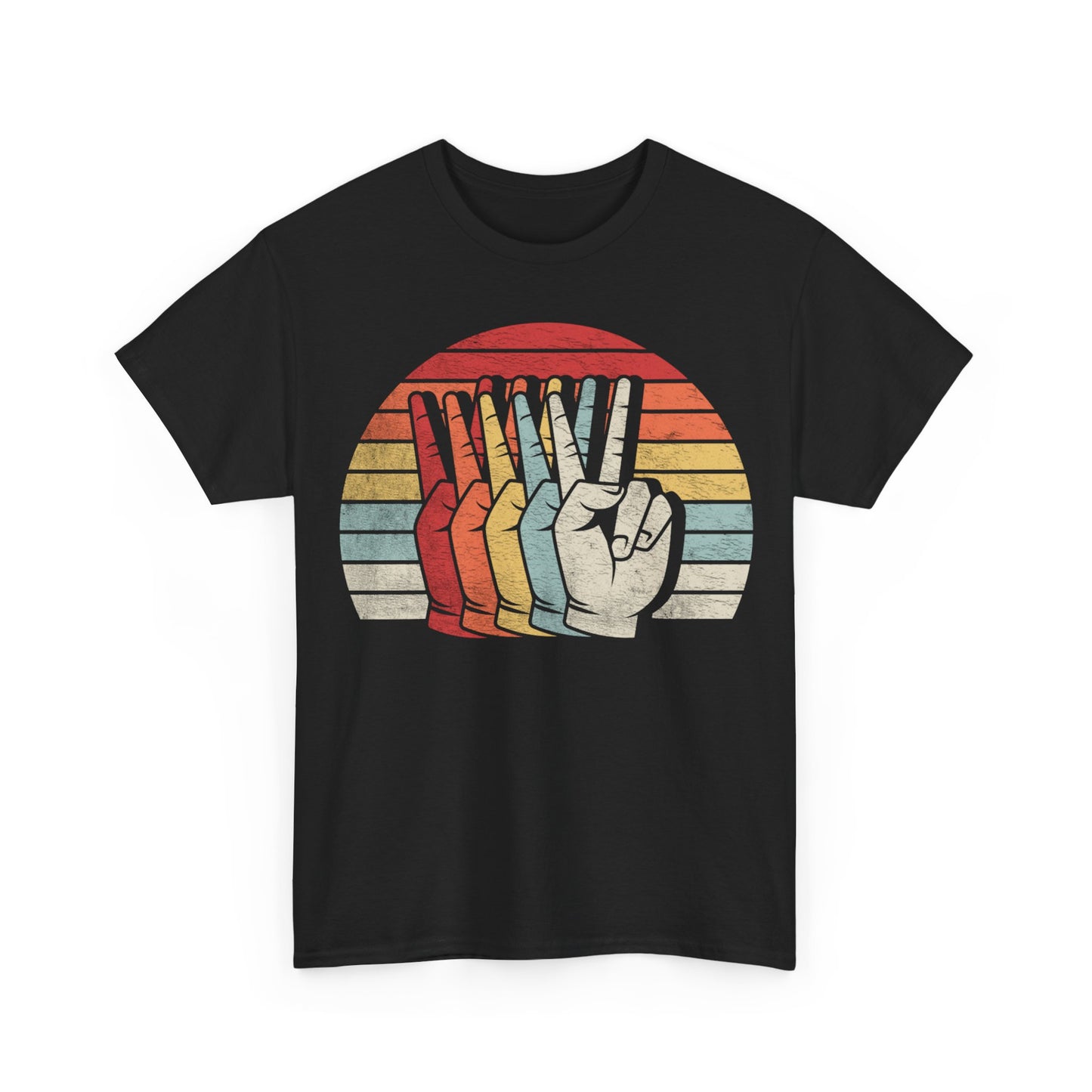 Peace Sign Vintage Sunset T-Shirt