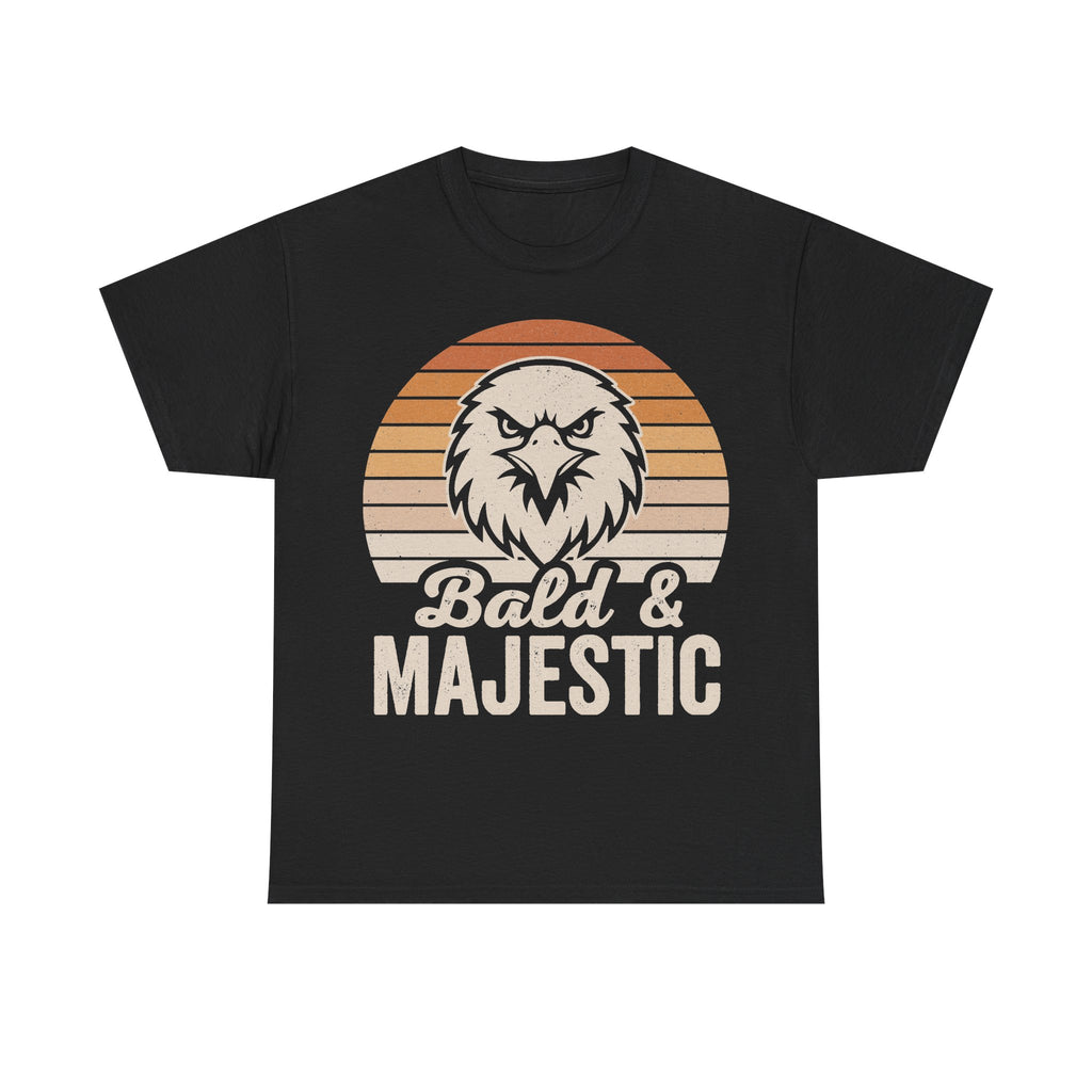 Bald Eagle Retro Sunset Logo Shirt With Majestic Vintage Style Artwork For Fans Everywhere