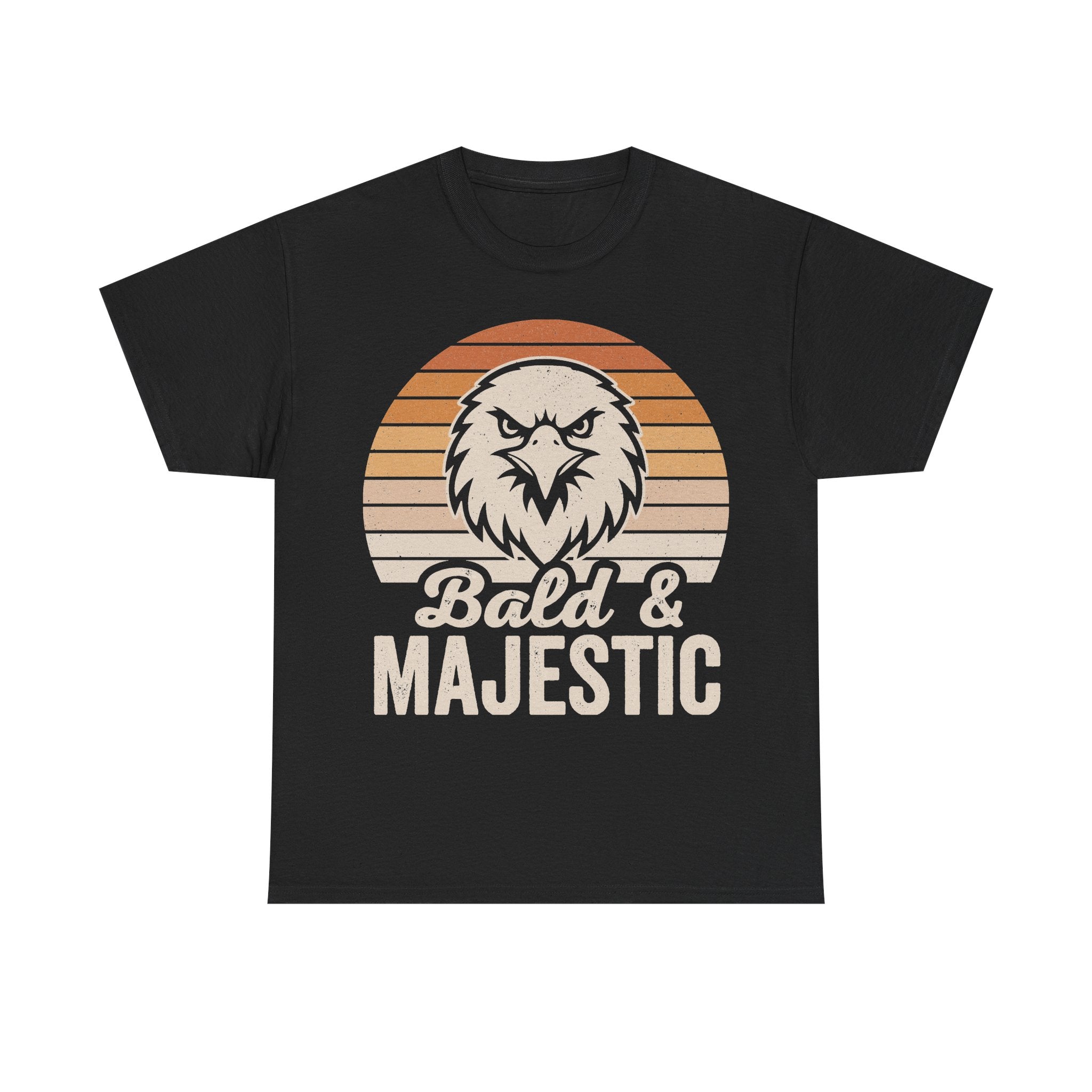 Bald Eagle Retro Sunset Logo Shirt With Majestic Vintage Style Artwork For Fans Everywhere