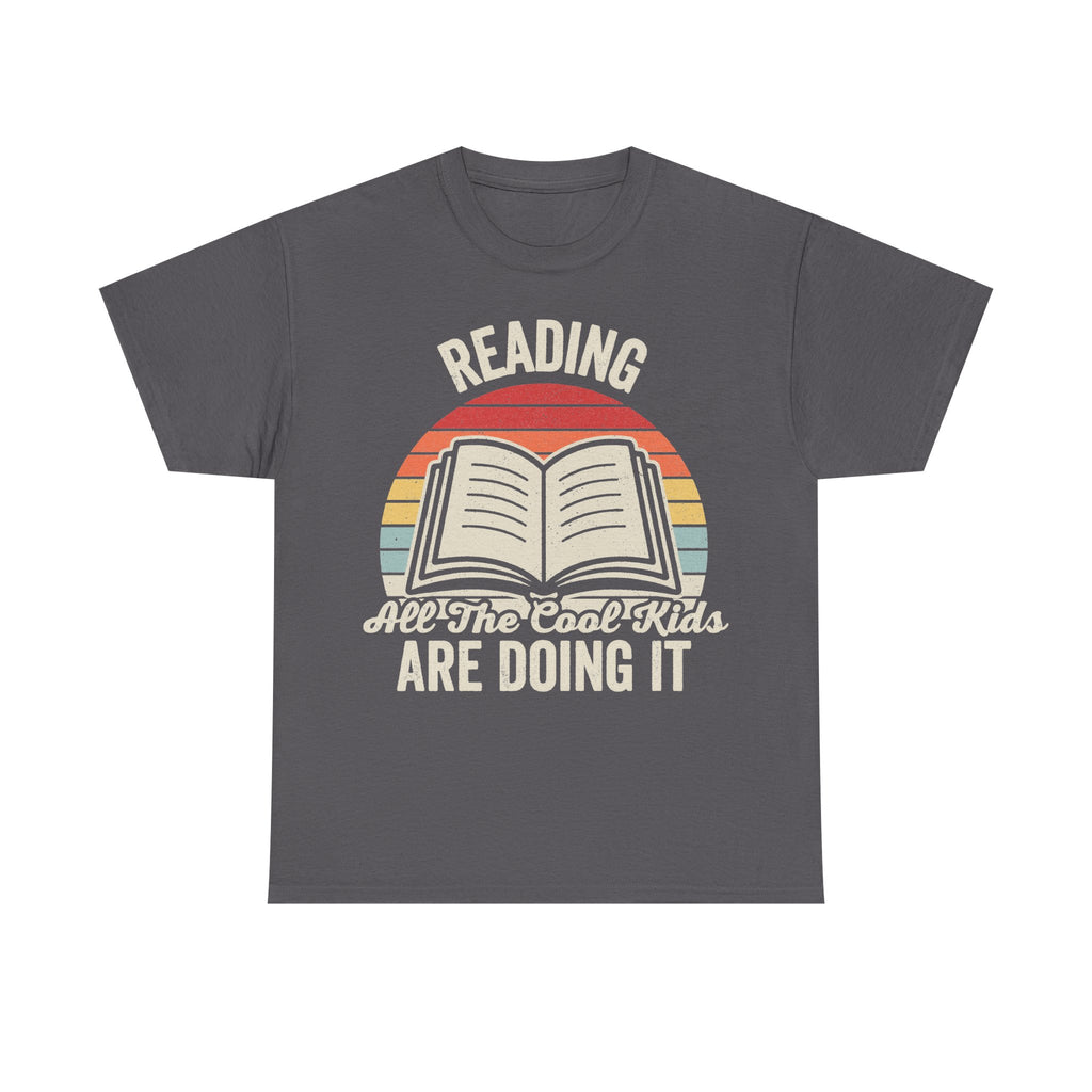 Reading T Shirt Retro Book Lover Design With Open Book Rainbow Circle For Bibliophiles Everywhere