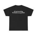 T-shirt, black with white retro typography: it's not parenting, it's wildlife management