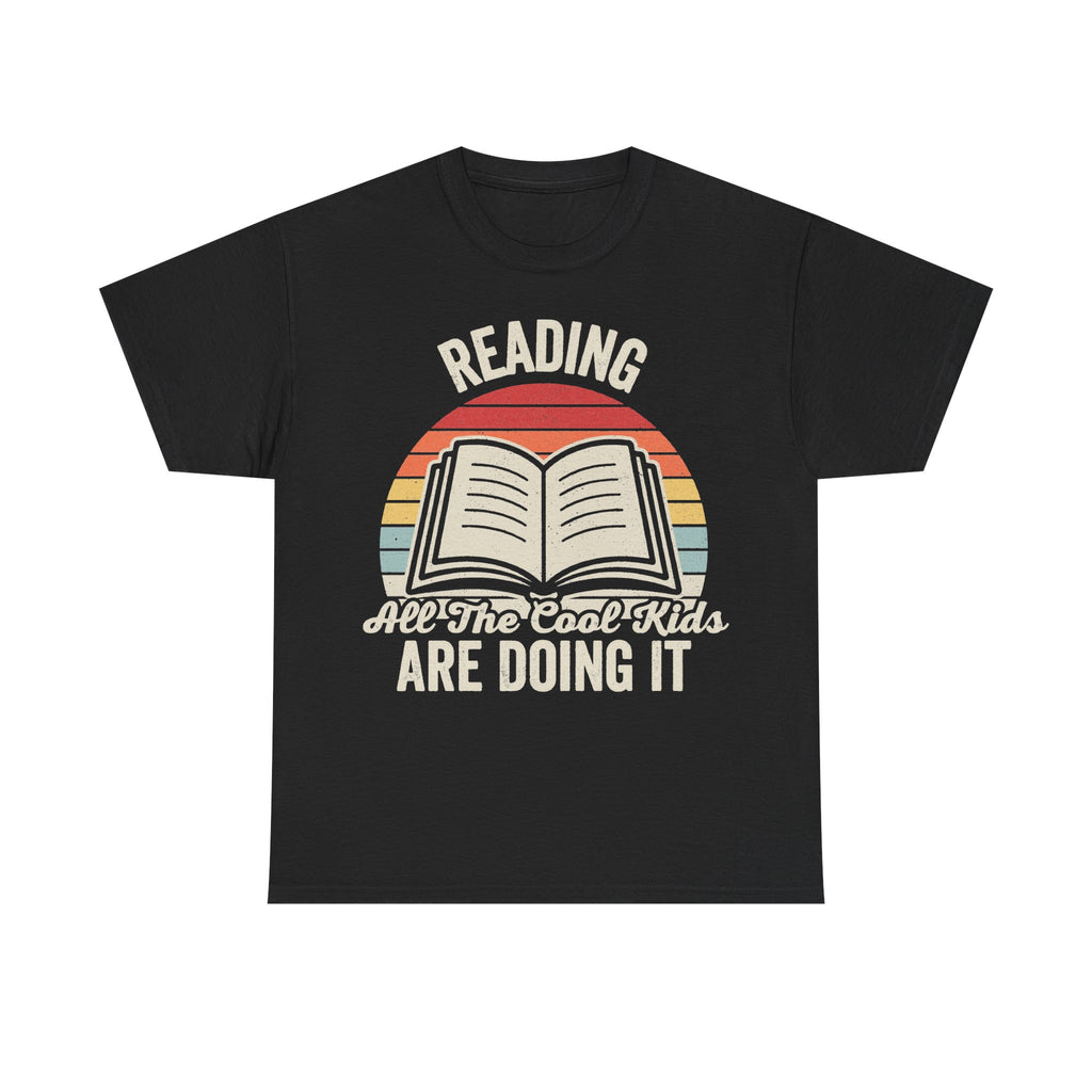 Reading T Shirt Retro Book Lover Design With Open Book Rainbow Circle For Bibliophiles Everywhere
