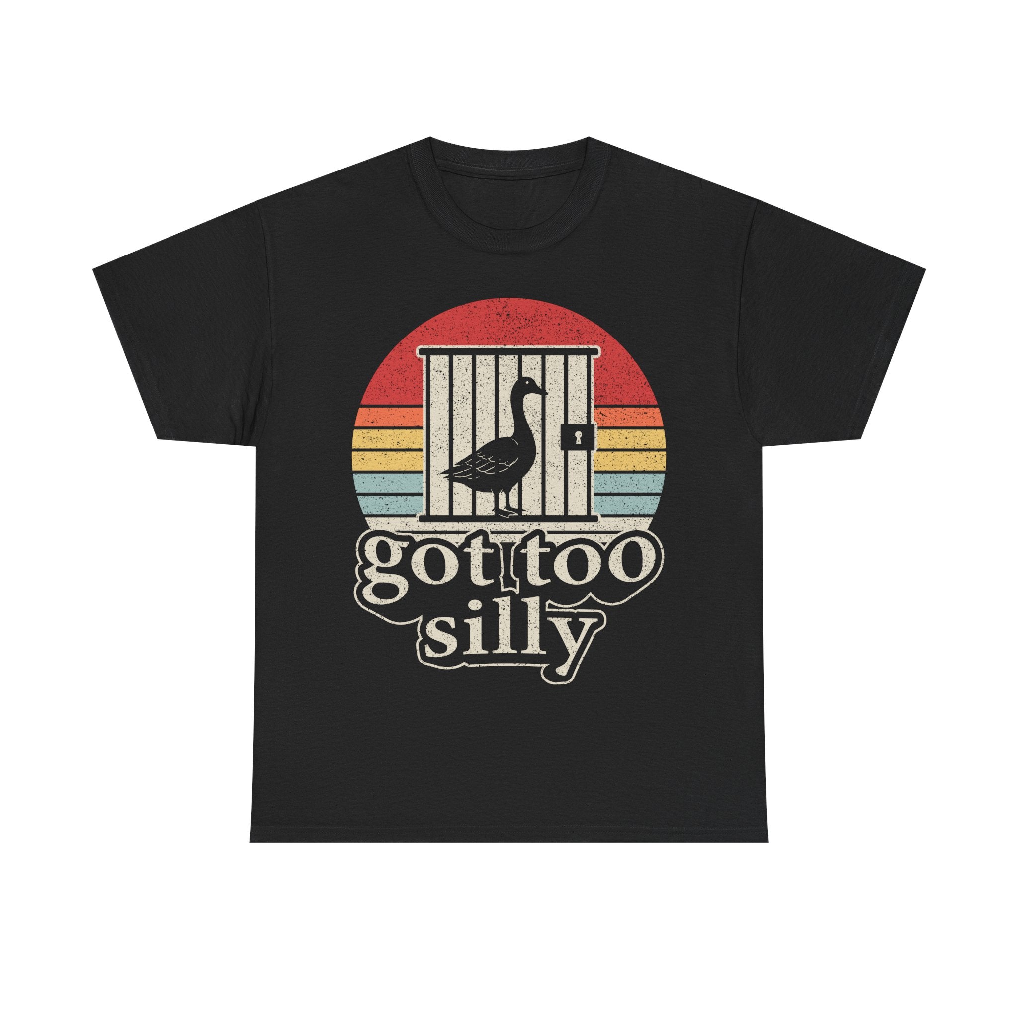 Goose 'Got Too Silly' T-Shirt — Retro Goose Graphic Tee