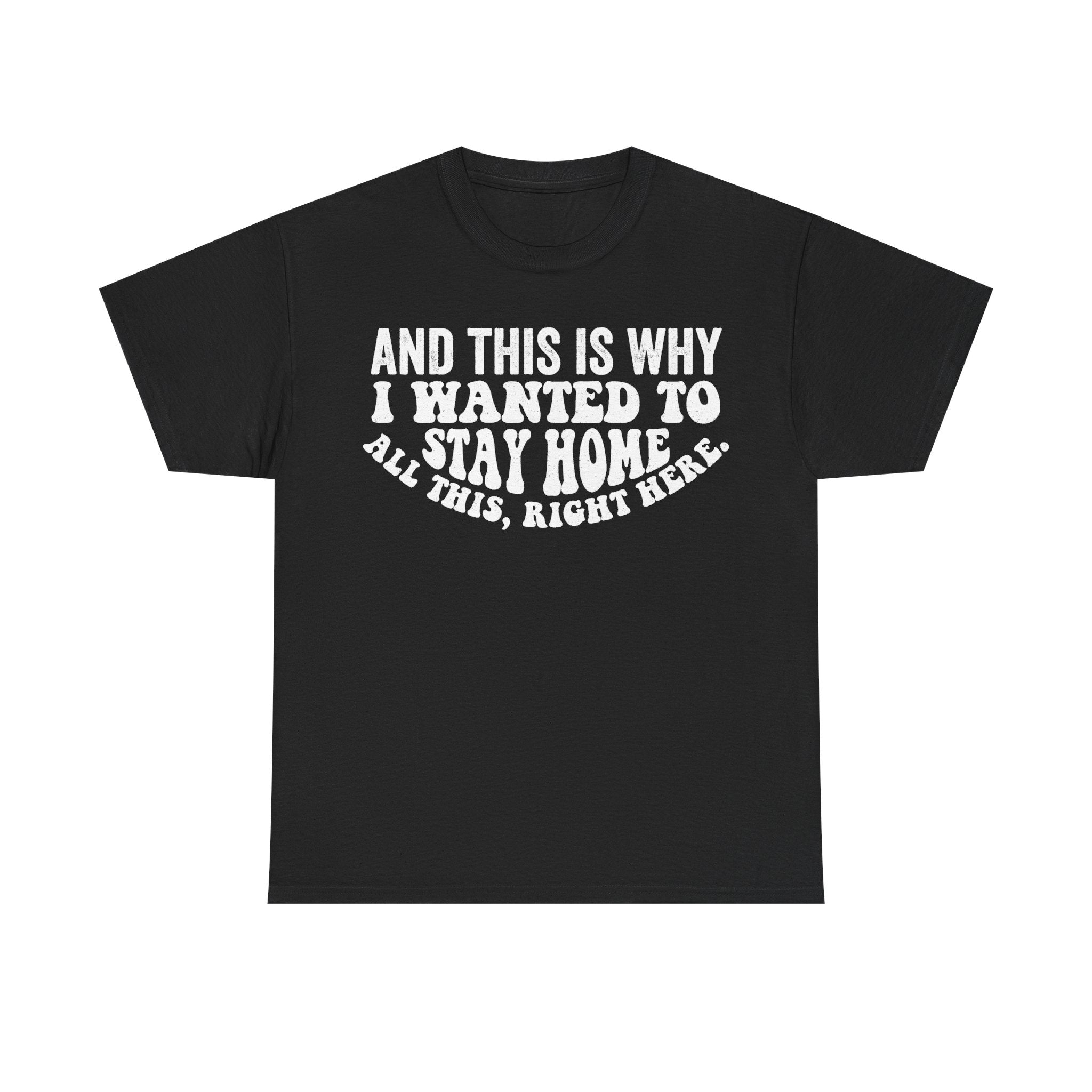 Stay Home Quote Tee And This Is Why I Wanted To Stay Home Introvert Humor Unisex Shirt