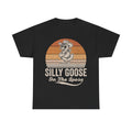 Silly Goose Tee — Retro Sunset 'Silly Goose On The Loose' Graphic T-Shirt