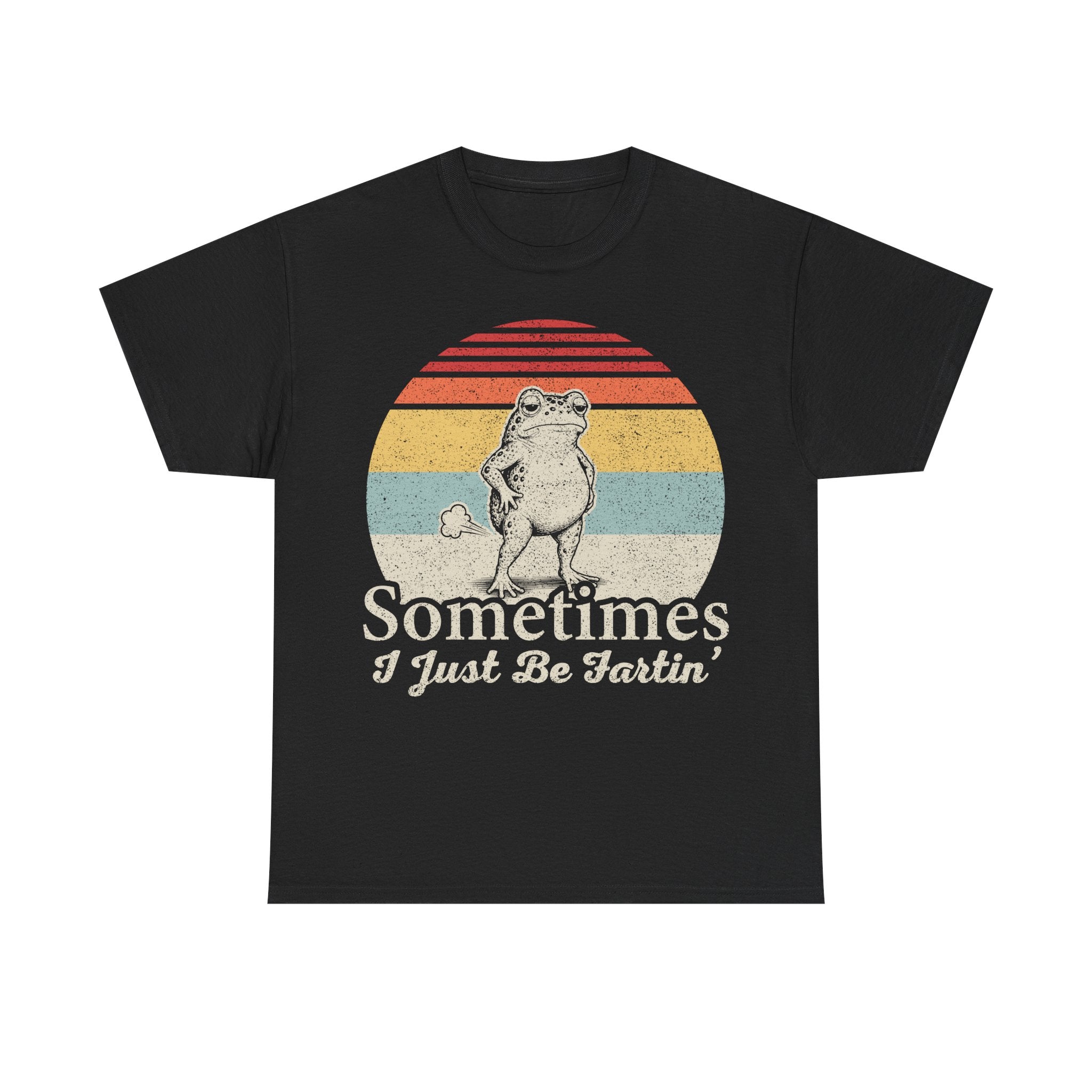 Vintage Frog Tee — "Sometimes I Just Be Fartin'" Funny Graphic T-Shirt