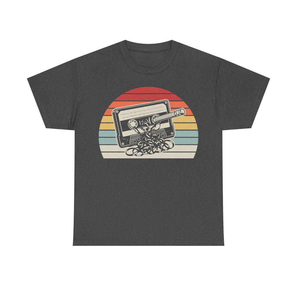Retro Cassette Tape Sunset T Shirt For Music Lovers Vintage Eighties Style Retro Artwork