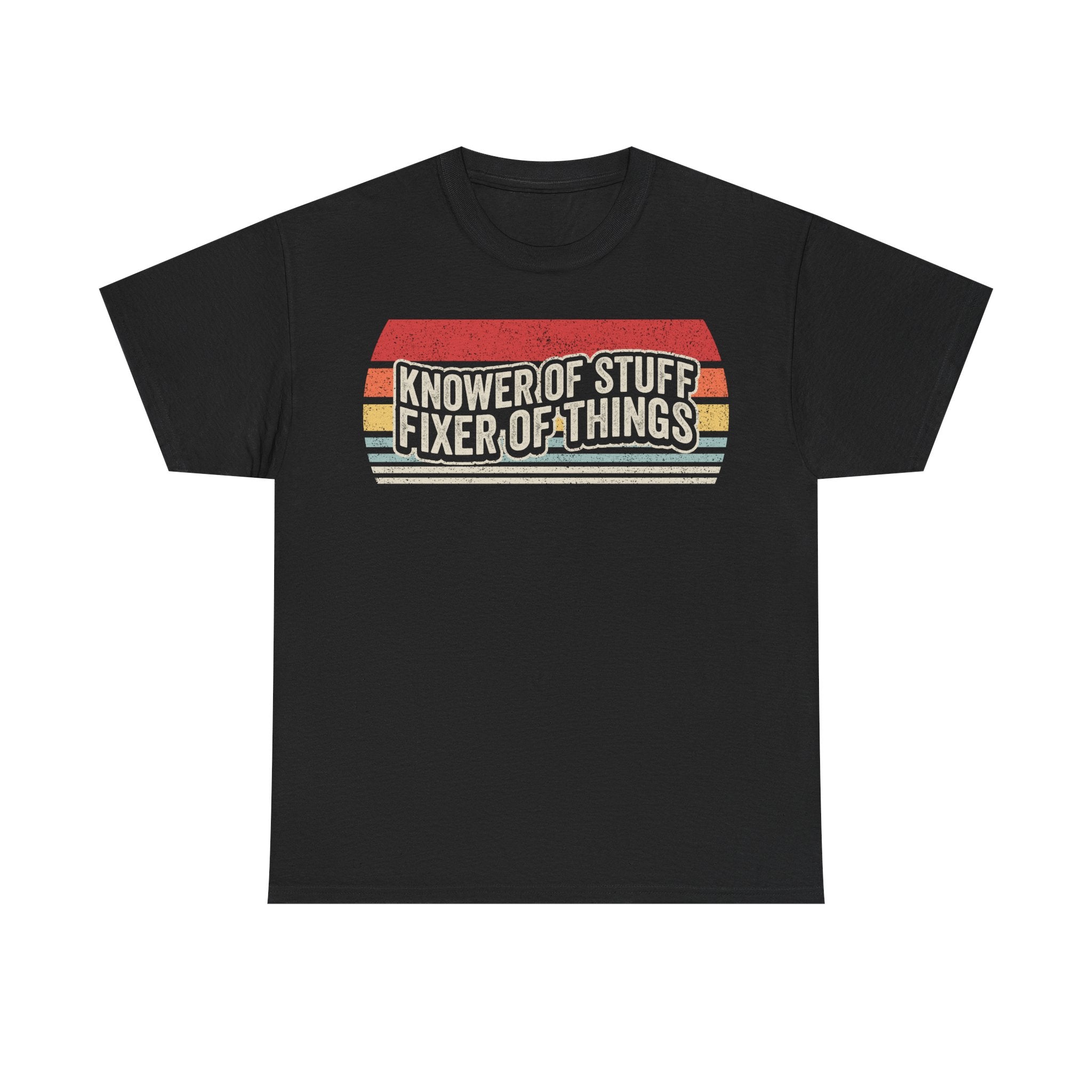Knower of Stuff Fixer of Things T‑Shirt — Retro Vintage Fix-It Tee for DIYers & Handymen