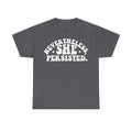 Nevertheless She Persisted Feminist Tee Black Shirt