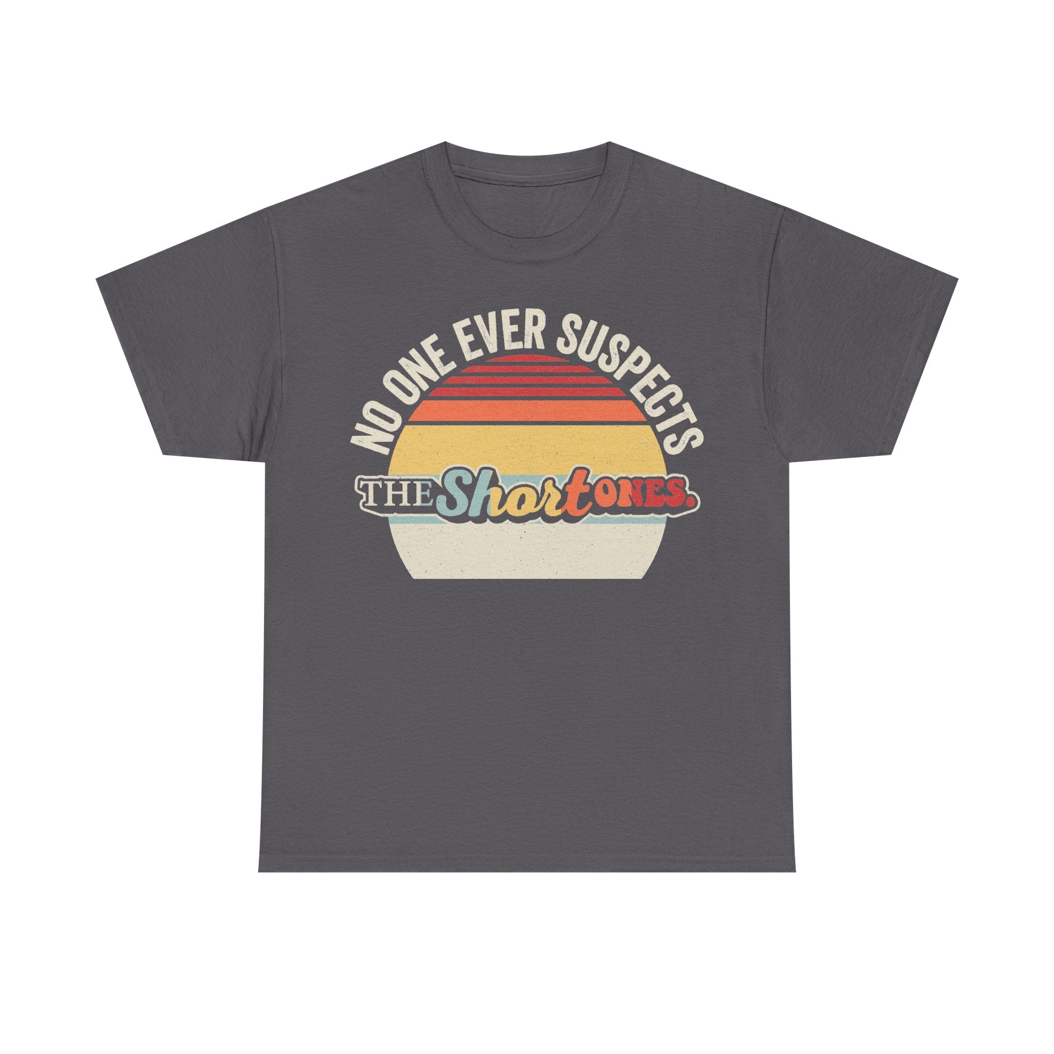 No One Ever Suspects The Shortones Sunset Vintage Retro Band Tee With Circular Design